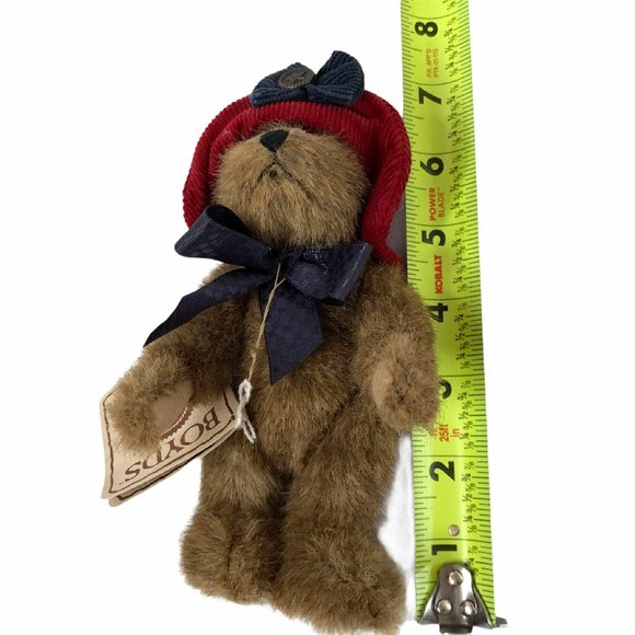 Vintage Boyd's Bear Small Brown Red Corduroy Hat - Picture 3 of 6